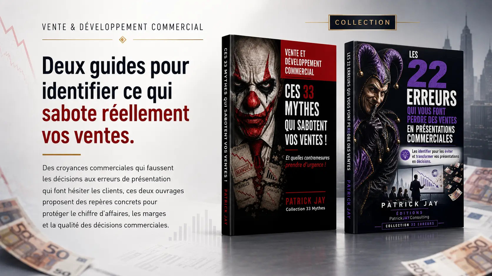 Deux guides de Patrick JAY pour identifier ce qui sabote réellement les ventes