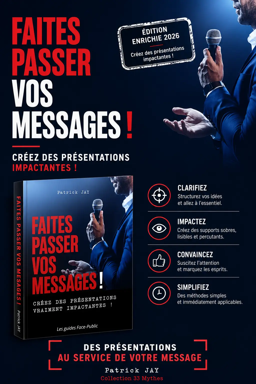 Couverture du guide Faites passer vos messages de Patrick JAY